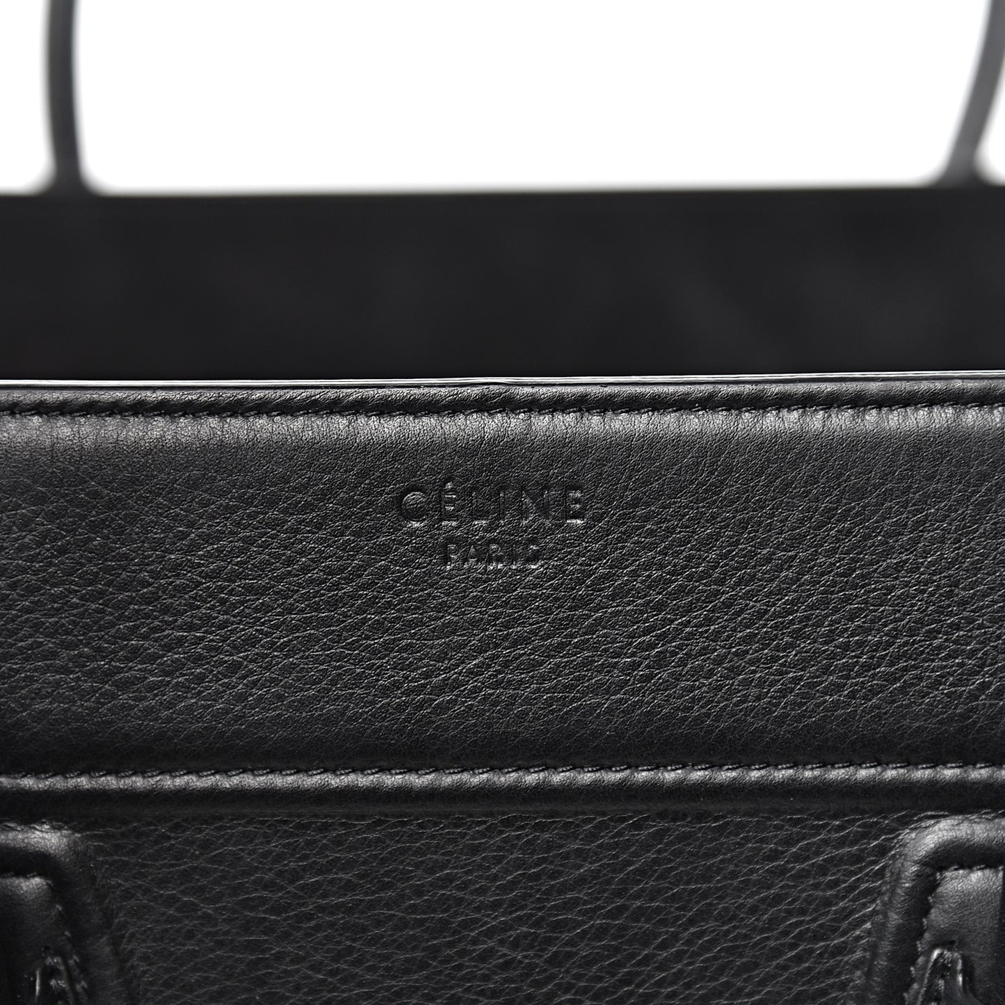 Supple Calfskin Medium Phantom Luggage Black