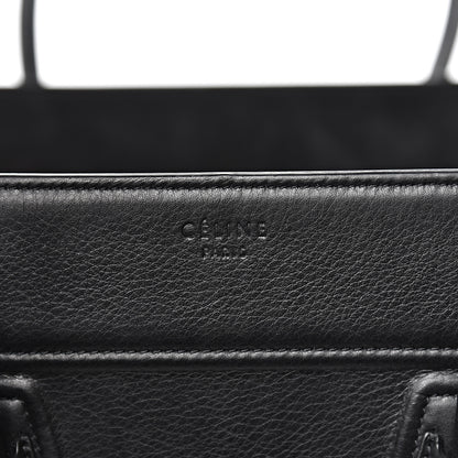 Celine Supple Calfskin Medium Phantom Luggage Black 6 of 9