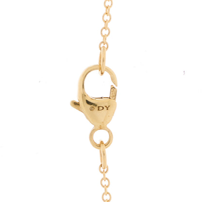David Yurman 18K Yellow Gold Diamond Pink Moonstone 9mm Solari Pendant Necklace 5 of 5