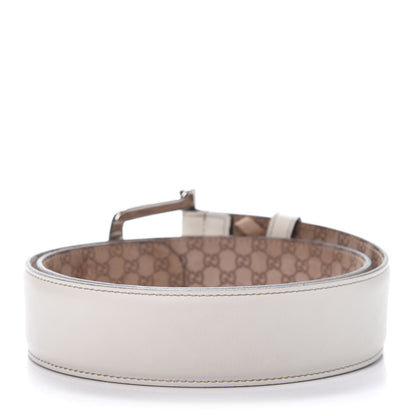 Gucci Calfskin Monogram Belt 95 38 White 2 of 7