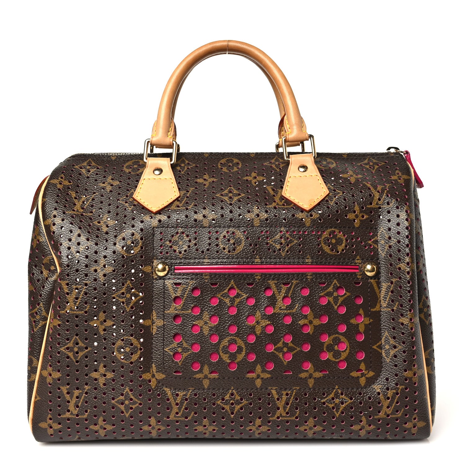 Louis Vuitton Monogram Perforated Speedy 30 Fuchsia 1 of 9