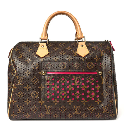Louis Vuitton Monogram Perforated Speedy 30 Fuchsia 1 of 9