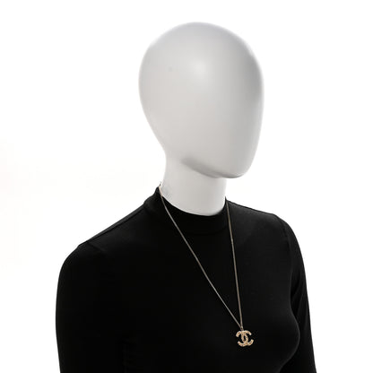 Chanel Tweed Effect CC Necklace Gold 2 of 6