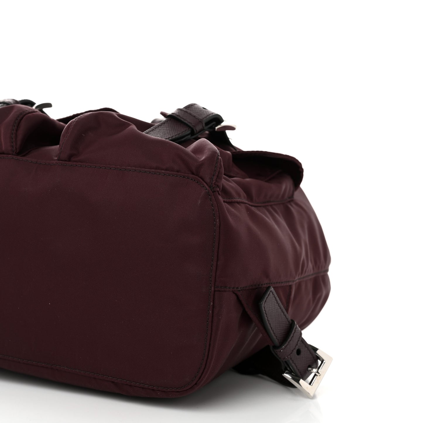 Tessuto Nylon Saffiano Vela Small Backpack Bordeaux