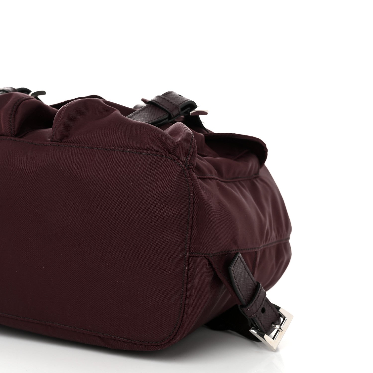 Prada Tessuto Nylon Saffiano Vela Small Backpack Bordeaux 10 of 11