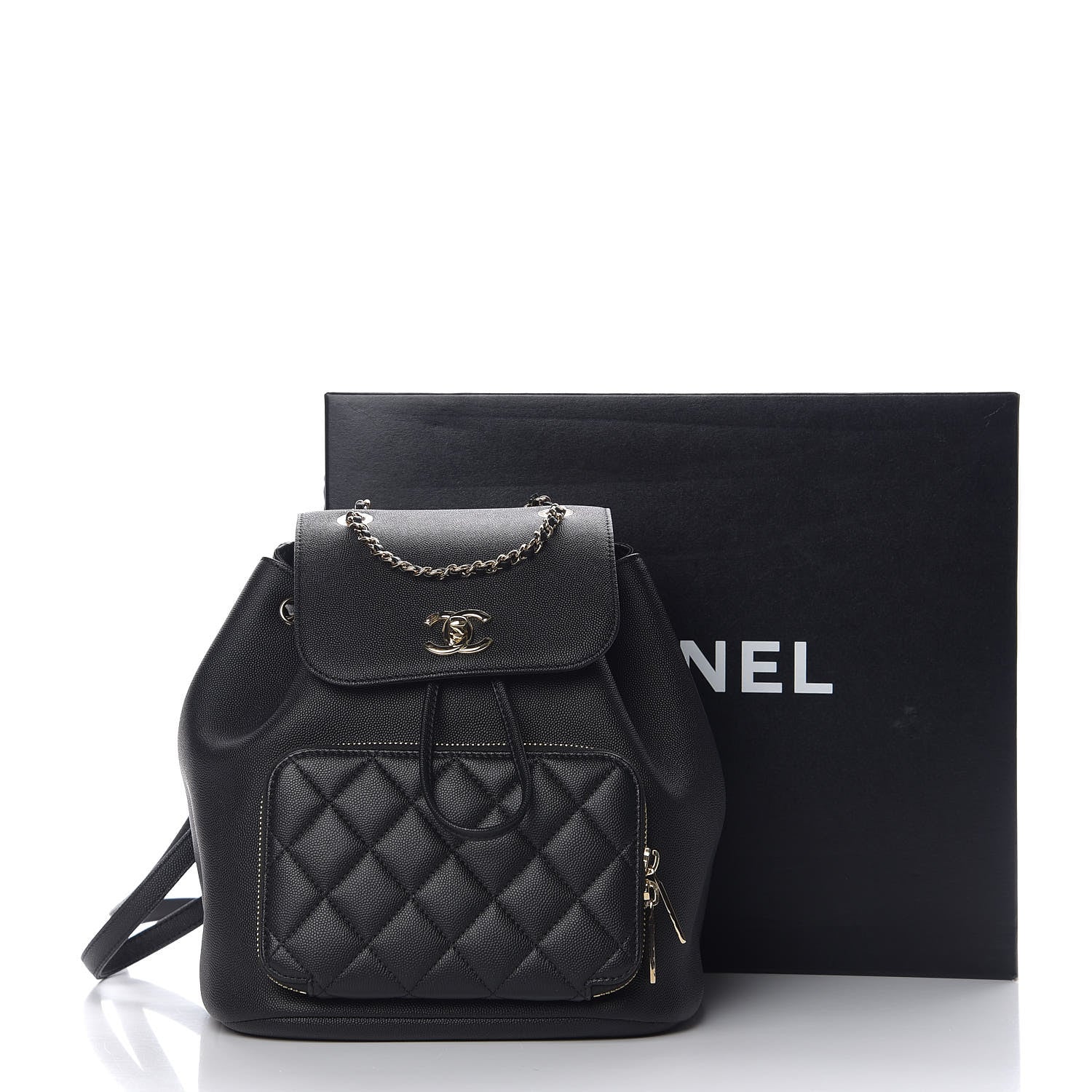 Chanel Caviar Quilted Business Affinity Backpack Black 10 of 10