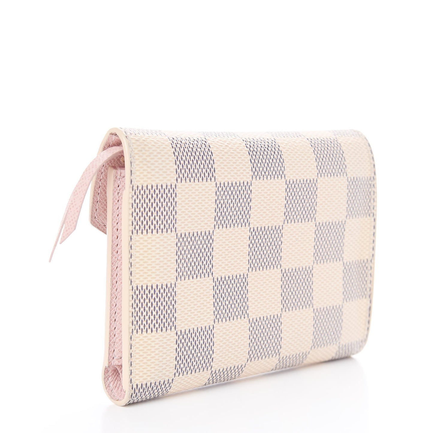 Damier Azur Victorine Wallet Rose Ballerine