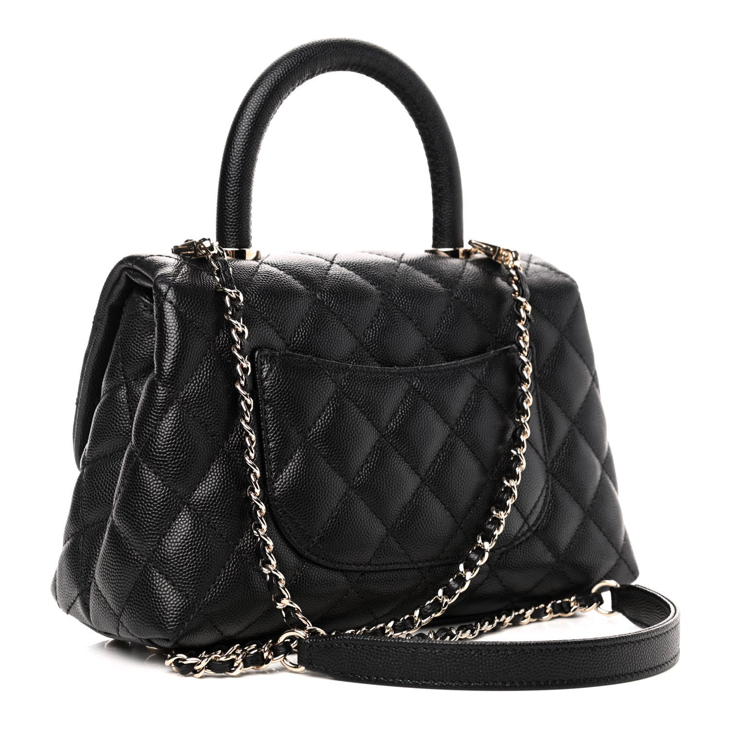 Chanel Caviar Quilted Mini Coco Handle Flap Black 2 of 4