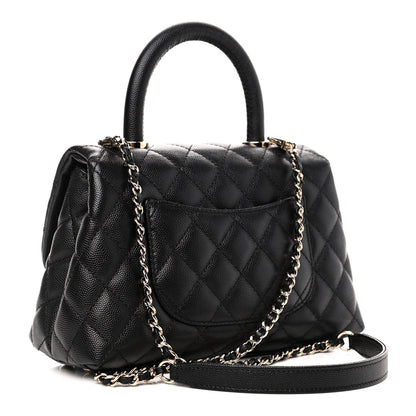 Chanel Caviar Quilted Mini Coco Handle Flap Black 2 of 4