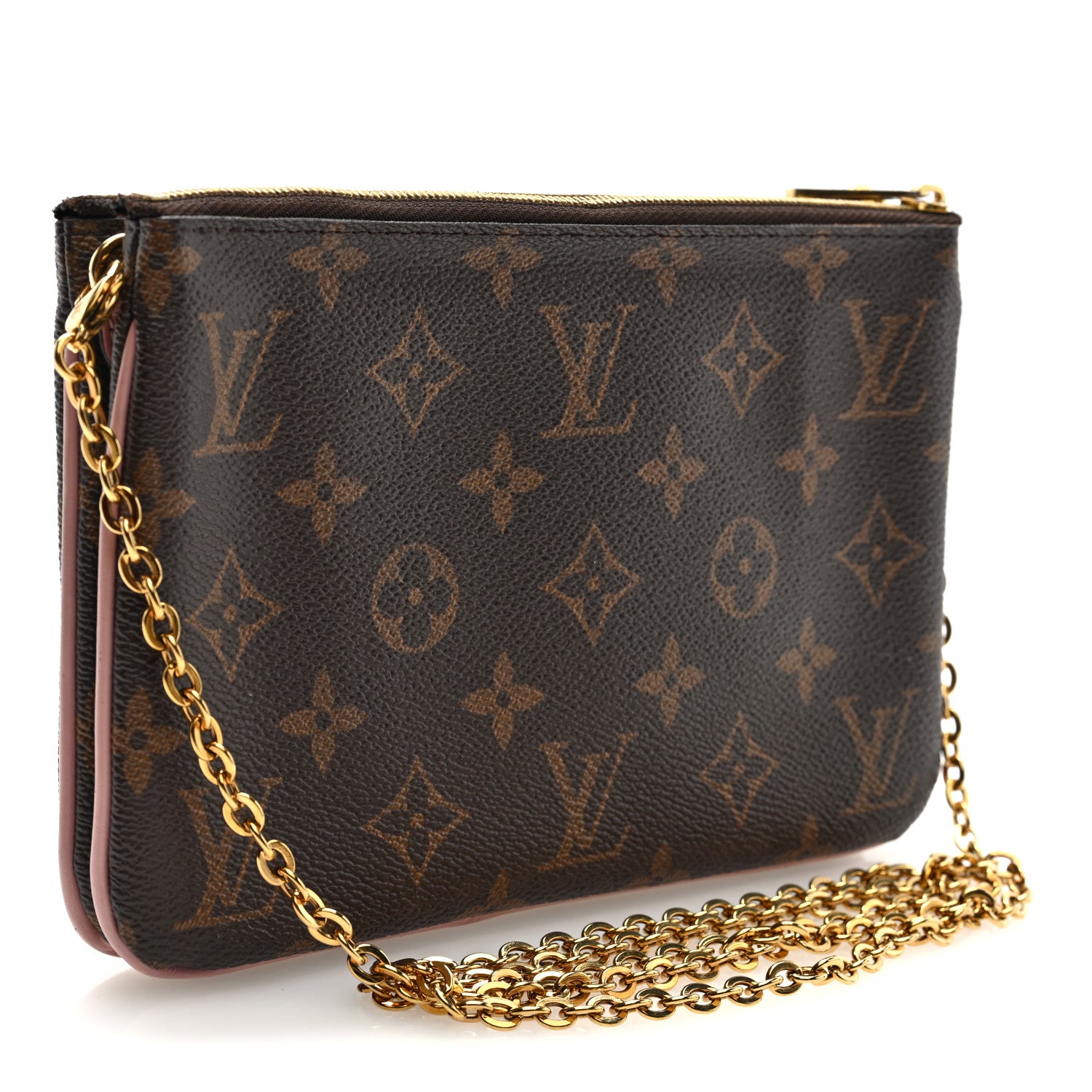 Louis Vuitton Monogram Blooming Flowers Double Zip Pochette