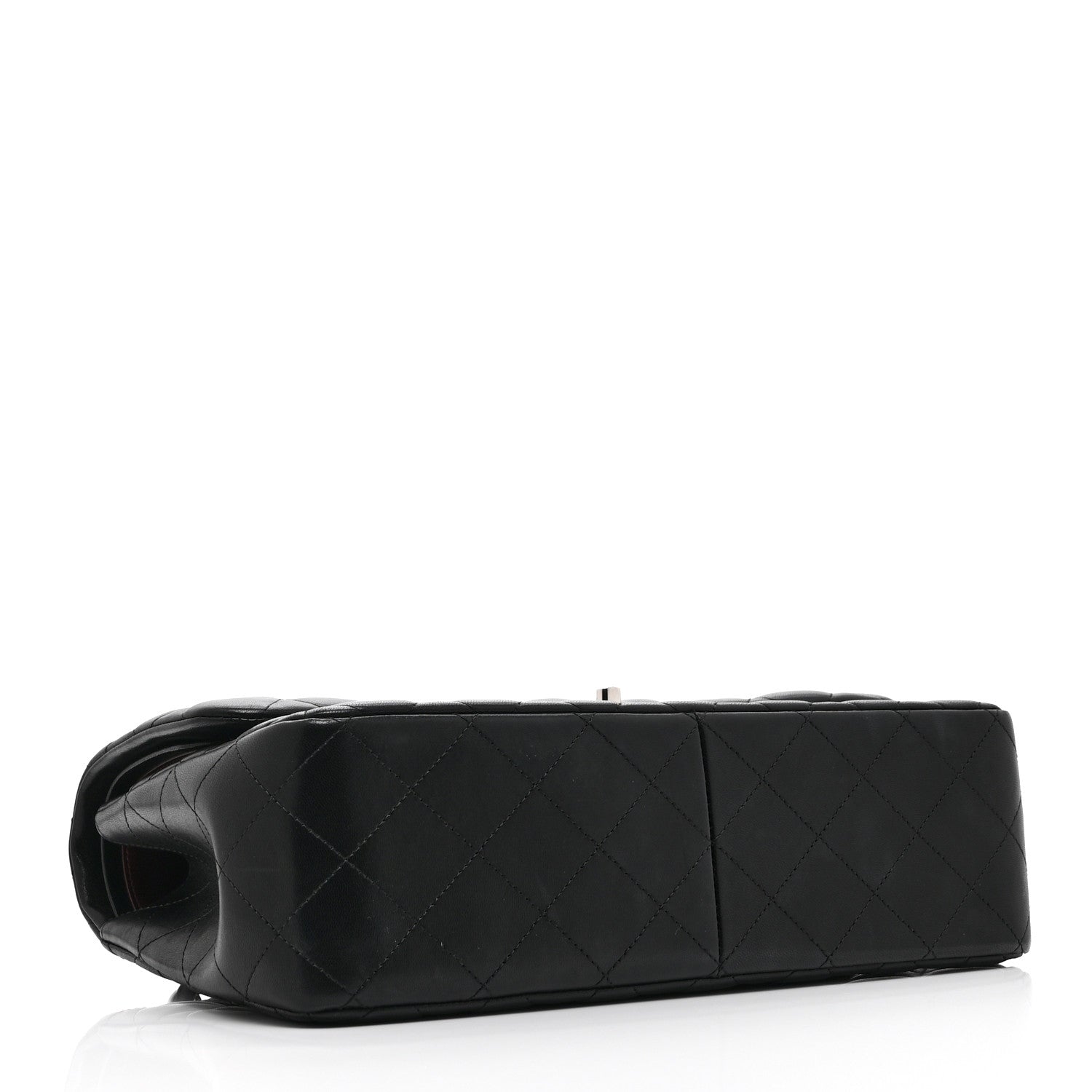 Chanel Lambskin Quilted Jumbo Double Flap Black 4 of 10