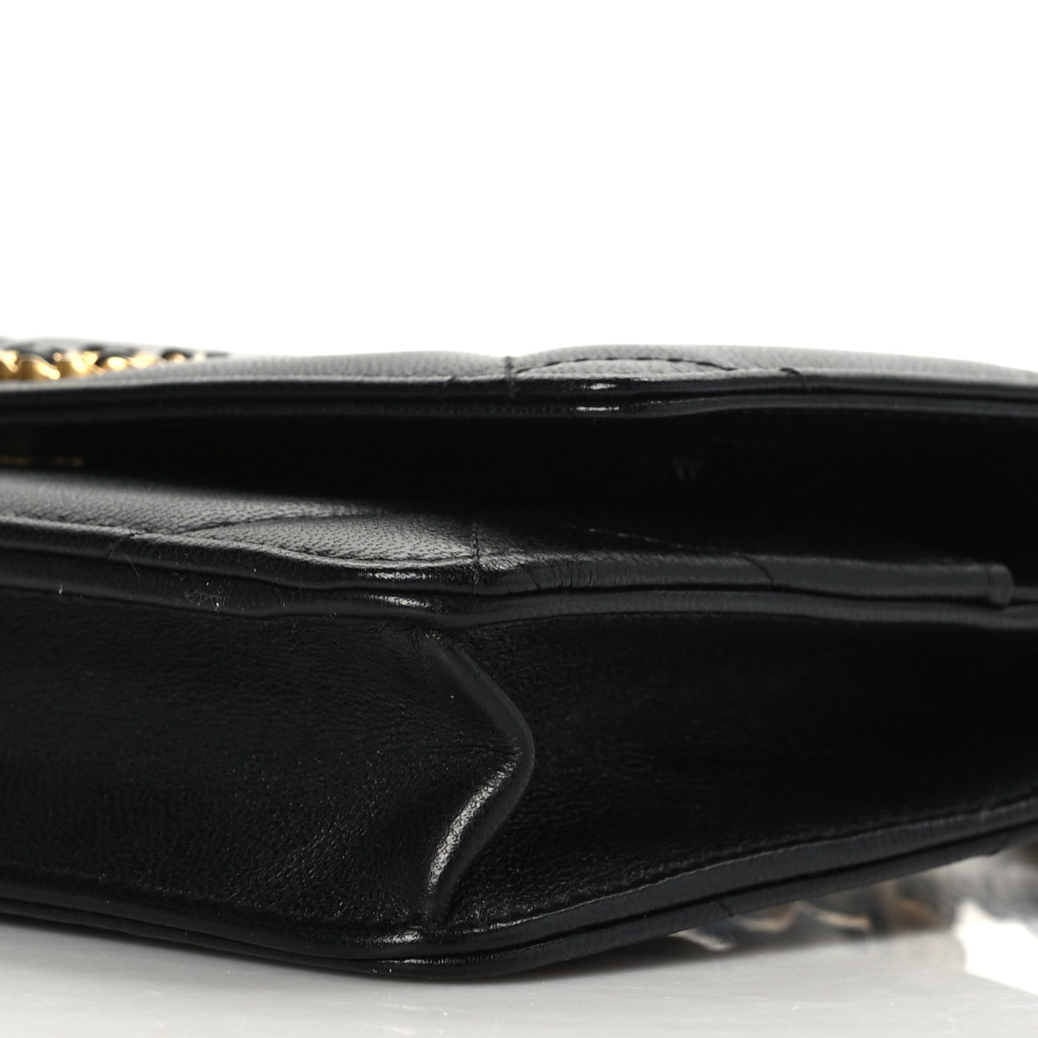 Chanel Lambskin Quilted Chanel 19 Wallet On Chain WOC Black 9 of 9