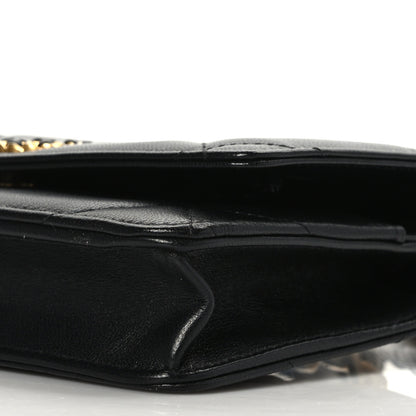 Chanel Lambskin Quilted Chanel 19 Wallet On Chain WOC Black 9 of 9