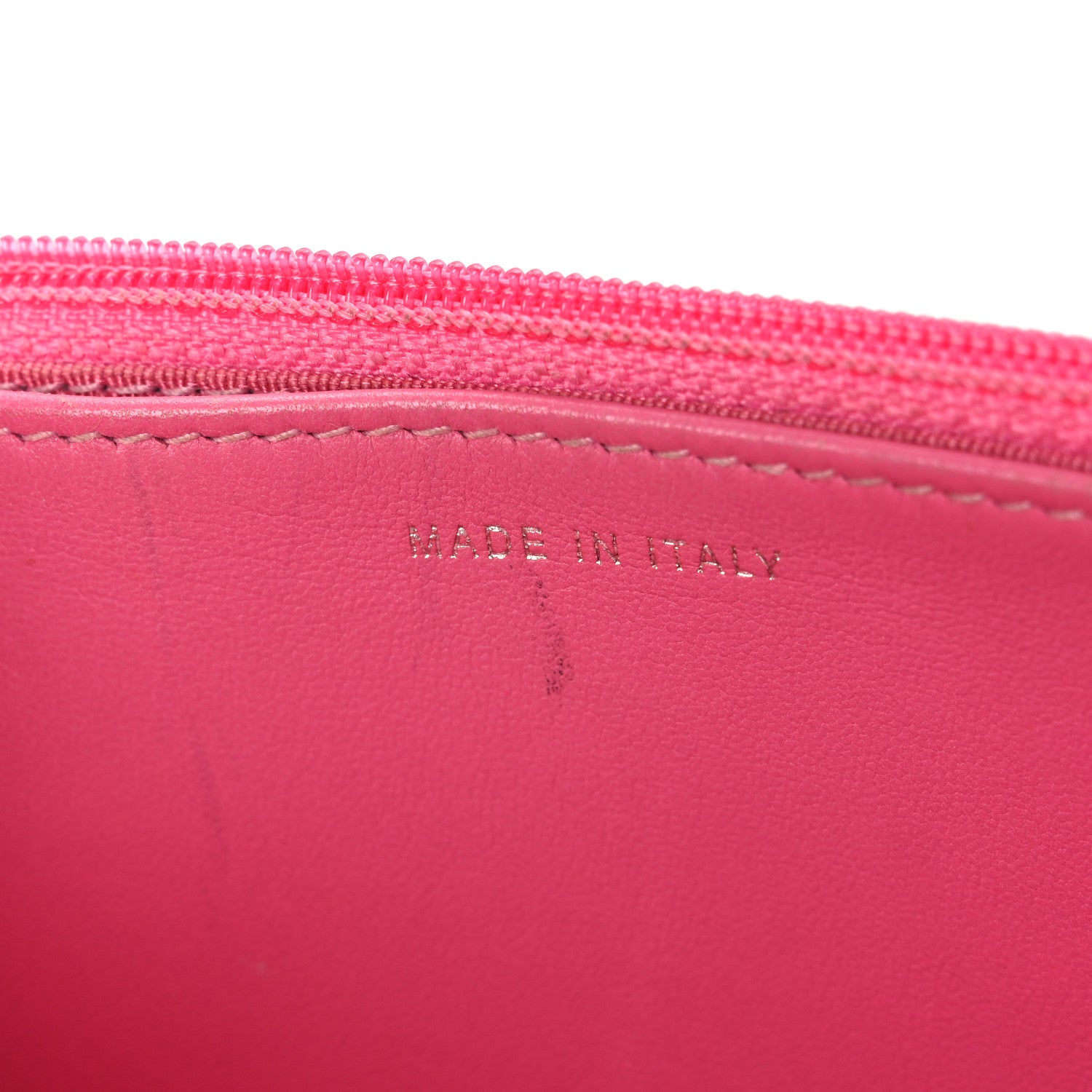 Chanel Faded Lambskin Quilted Zephyr Wallet on Chain WOC Dark Pink 12 of 13