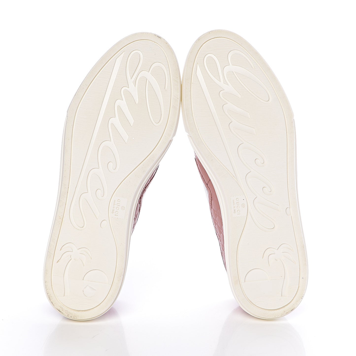 Soft Microguccissima Womens Slip On Sneakers 37 Soft Pink White