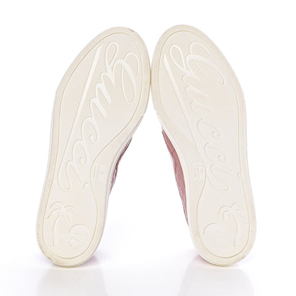 Gucci Soft Microguccissima Womens Slip On Sneakers 37 Soft Pink White 7 of 13
