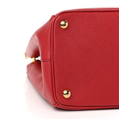 Prada Saffiano Medium Galleria Double Zip Tote Fuoco 9 of 10