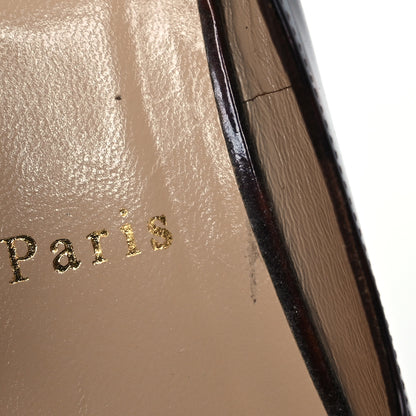 Christian Louboutin Patent Tortoiseshell New Marpoil 120 Slingback Pumps 39 Tartaruga 9 of 14