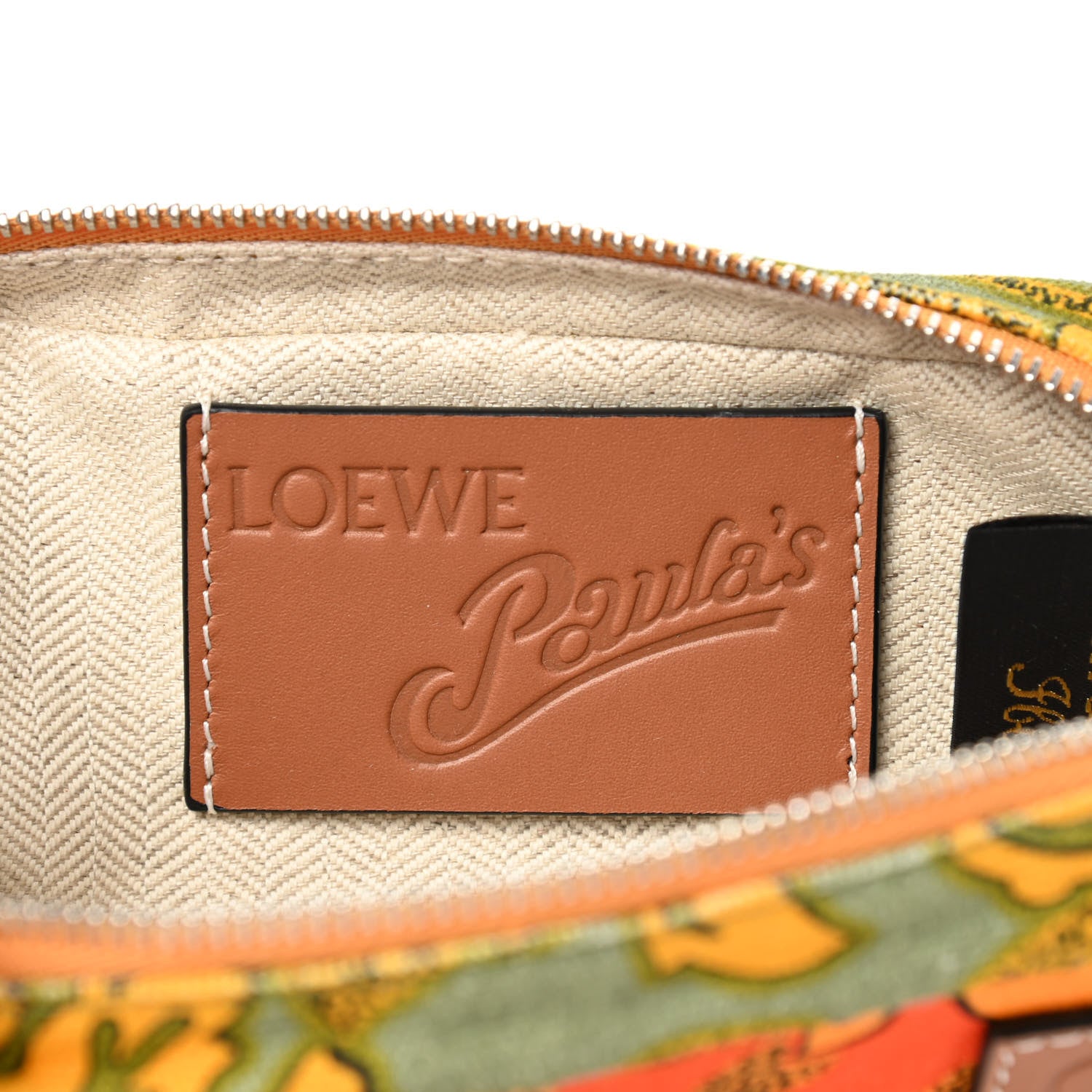 Loewe Canvas Ibiza Floral Print Paulas Sunglasses Case Orange 6 of 8