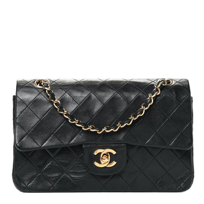 Chanel Lambskin Quilted Small Double Flap Black 1 of 5