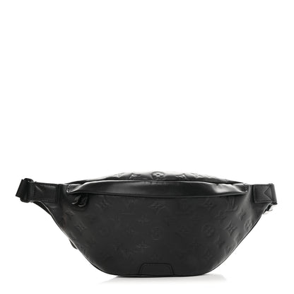 Louis Vuitton Calfskin Monogram Shadow Discovery Bumbag Black 1 of 12