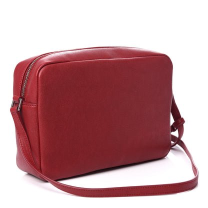 Saint Laurent Lambskin Monogram Small Lou Camera Bag Lipstick Red 3 of 9