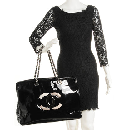 Chanel Vinyl XL Lipstick Tote Black 2 of 7