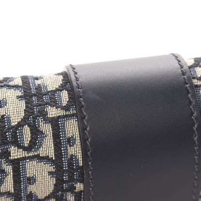 Christian Dior Oblique 30 Montaigne Flap Bag Blue 10 of 11