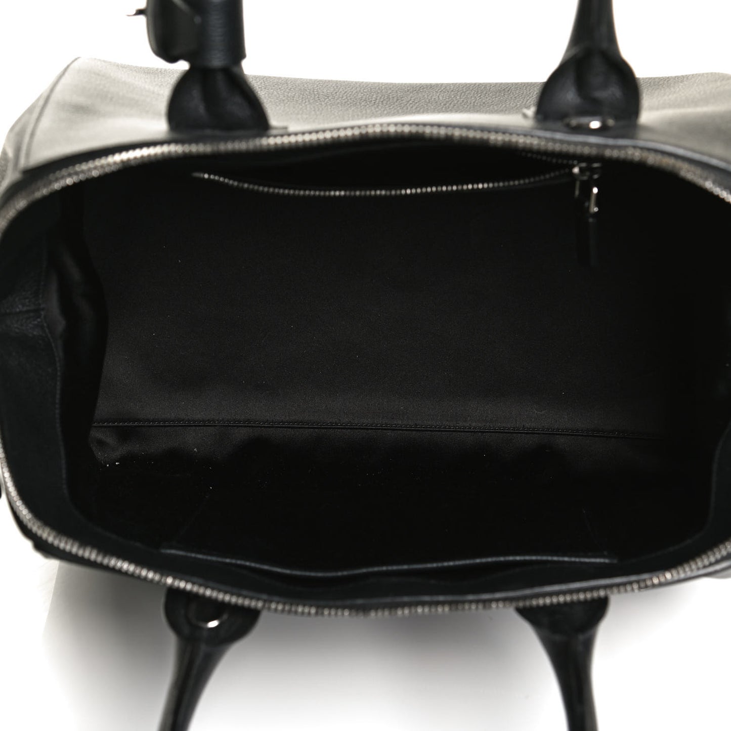 Textured Calfskin Medium Incognito Satchel Black