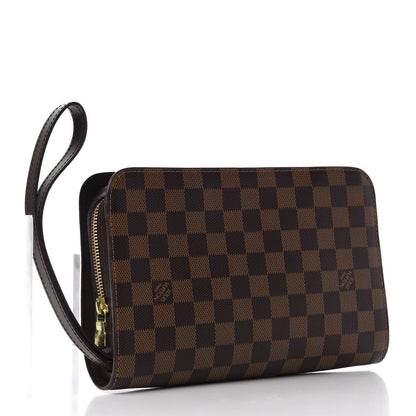 Louis Vuitton Damier Ebene Pochette Saint Louis Clutch 2 of 8