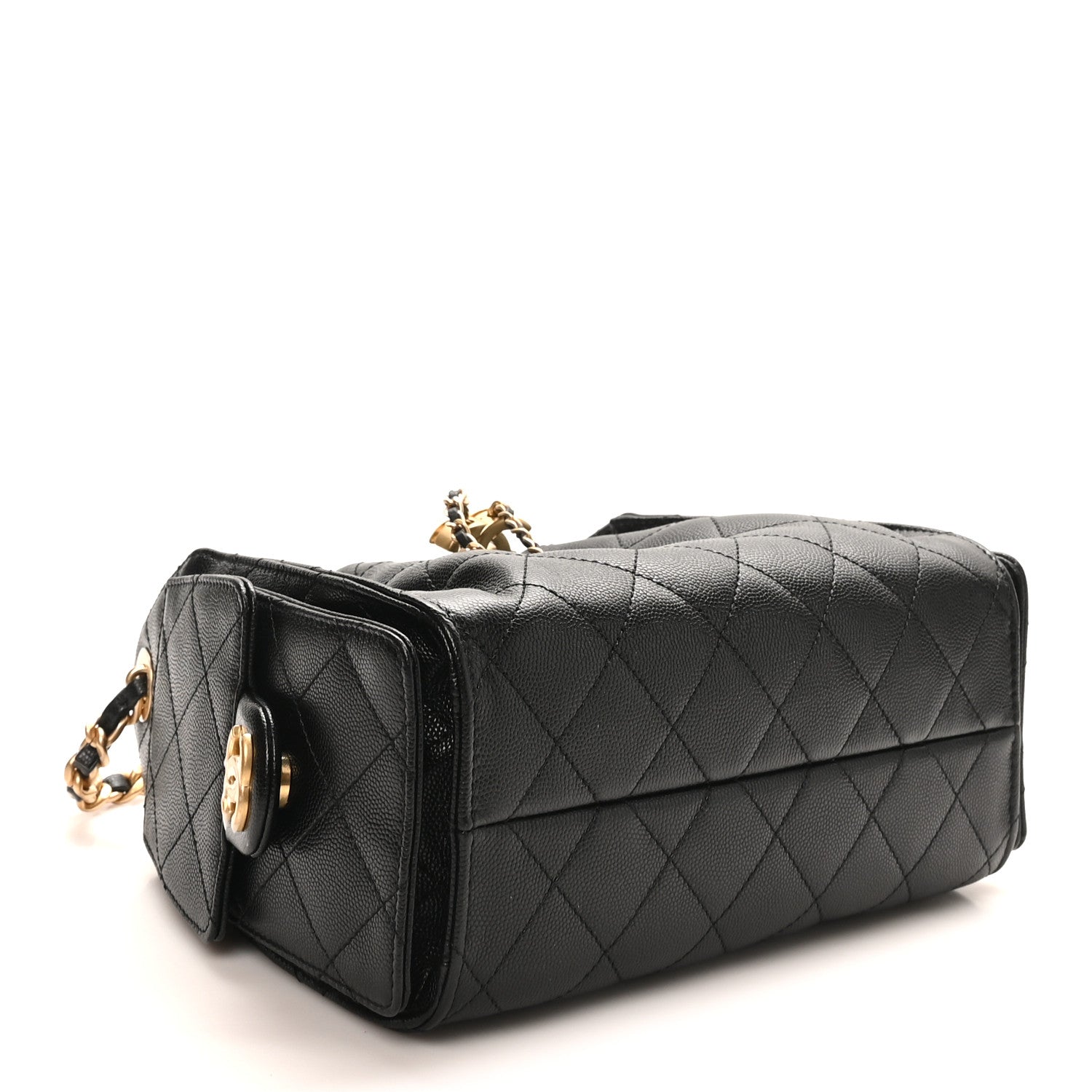Chanel Caviar Quilted Mini Chanel 25 Handbag Black 4 of 11