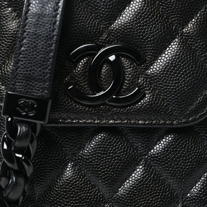Chanel Caviar Quilted My Everything Clutch With Chain Black 9 of 12