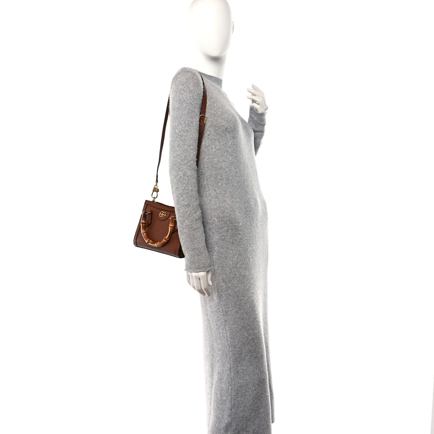 Wonka Grain Calfskin Mini Diana Tote Bag Cuir