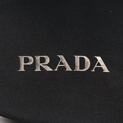 Prada Paillettes Sequin Logo Slide Sandals 41.5 Black 8 of 10