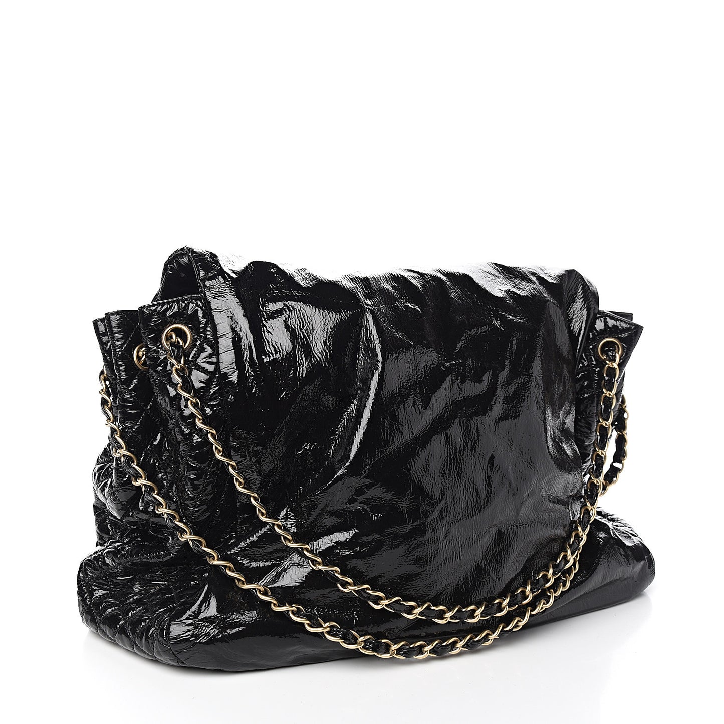 Vinyl XL Rock and Chain Flap Black