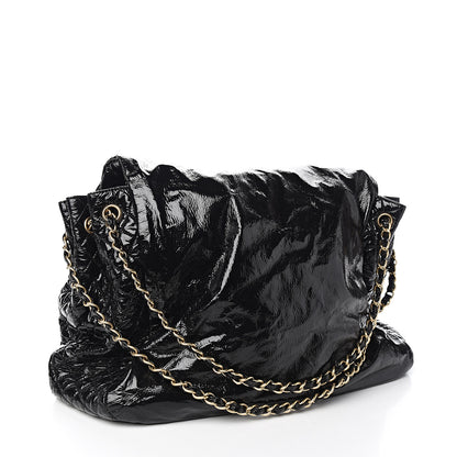 Chanel Vinyl XL Rock and Chain Flap Black 2 of 9