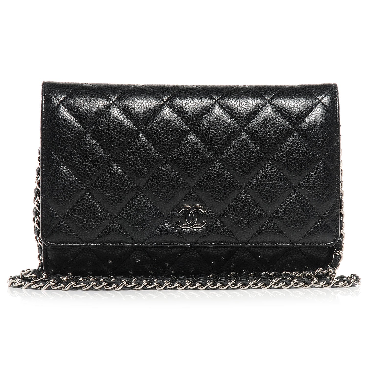 Chanel Caviar Wallet on Chain WOC Black 1 of 8