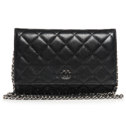 Chanel Caviar Wallet on Chain WOC Black 1 of 8