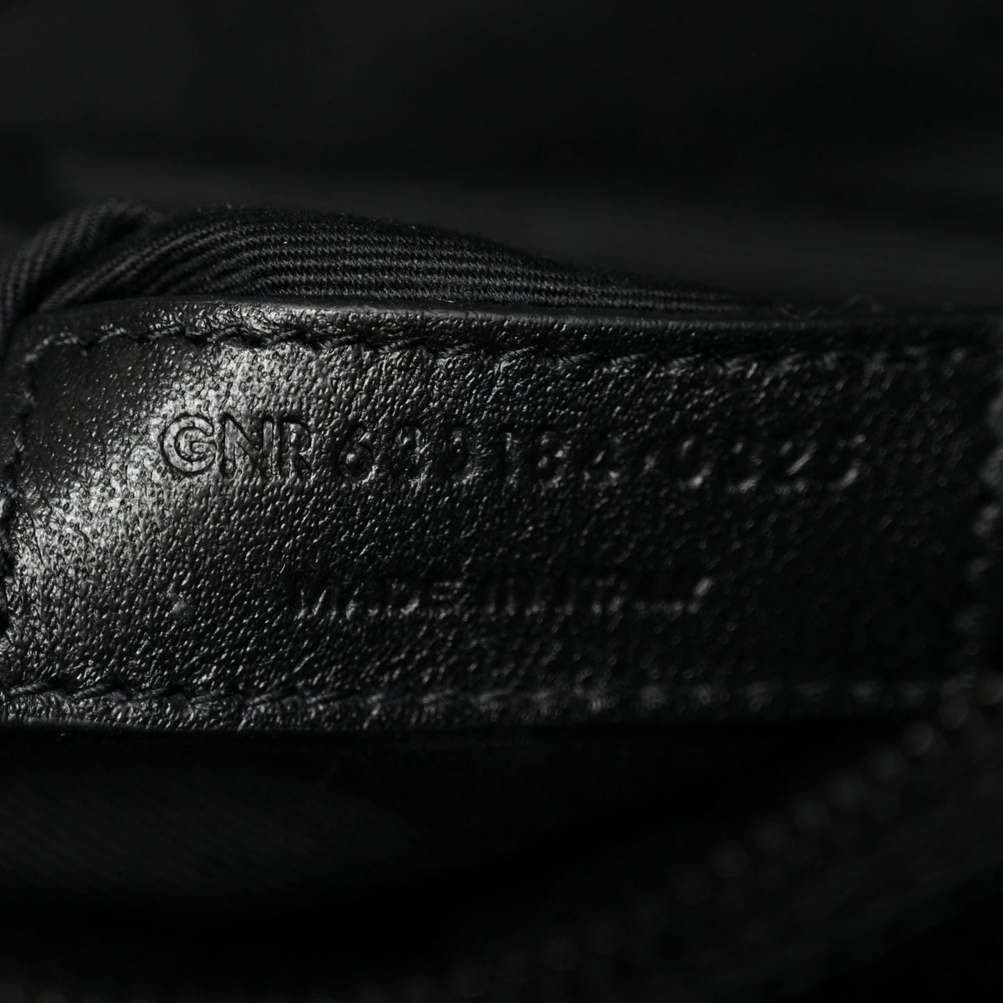 Crinkled Calfskin Matelasse Monogram Medium Niki Chain Satchel Black