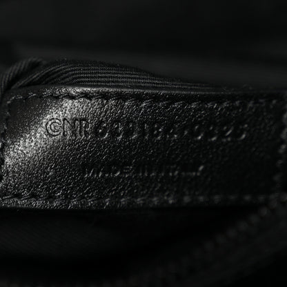 Saint Laurent Crinkled Calfskin Matelasse Monogram Medium Niki Chain Satchel Black 7 of 11