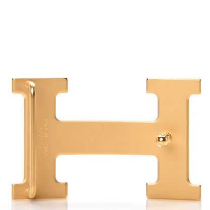 Hermes Brushed 32mm H Belt Buckle Gold 3 of 4