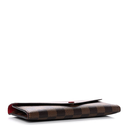 Louis Vuitton Damier Ebene Josephine Wallet Red 4 of 13