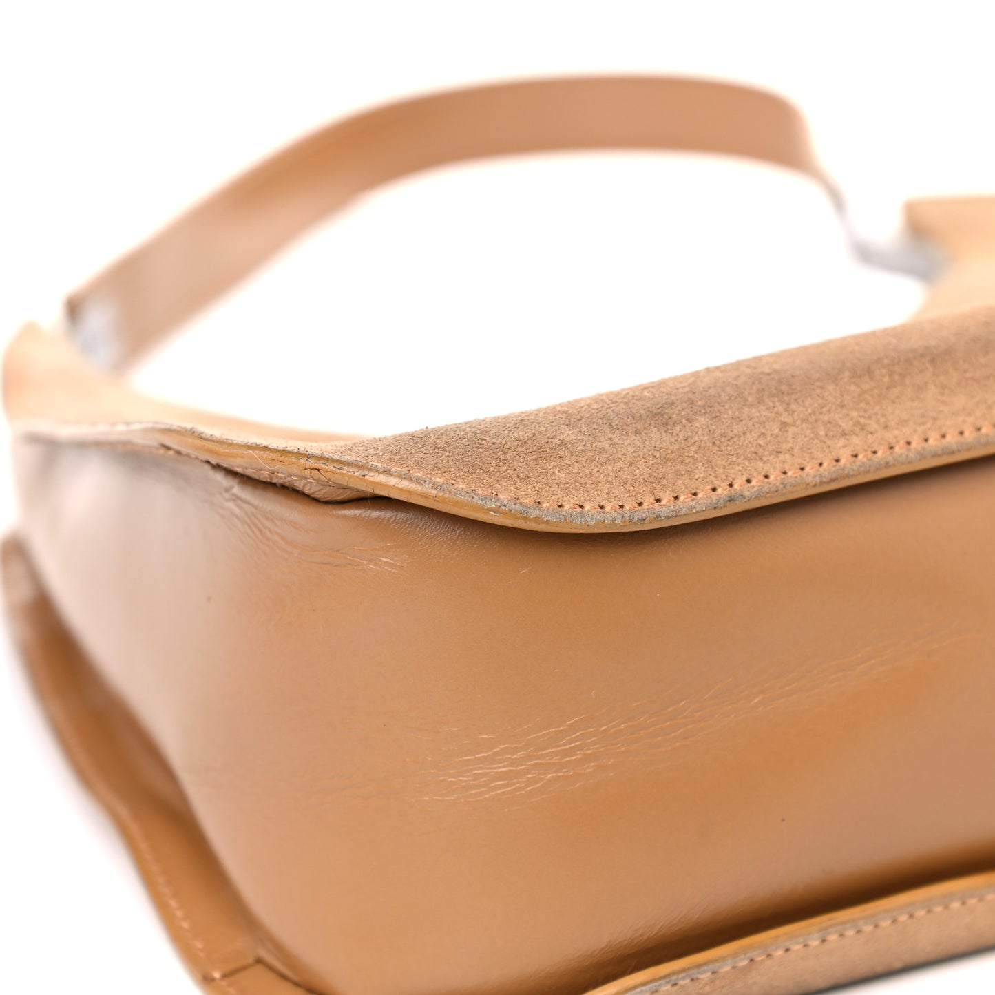 Suede Small Hobo Light Brown
