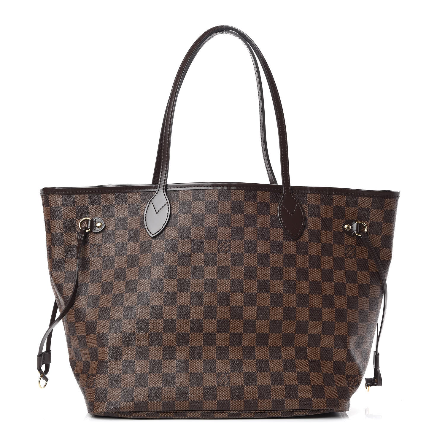 Louis Vuitton Damier Ebene Neo Neverfull MM Rose Ballerine 1 of 12