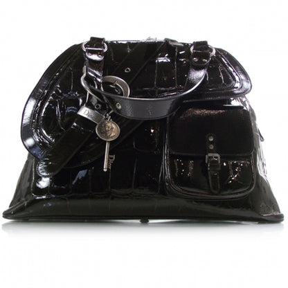 Christian Dior Patent Croc Gaucho Sports Tote 1 of 10