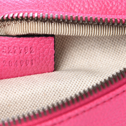 Gucci Grained Calfskin Small Logo Belt Bag Box Pink Green 6 of 9