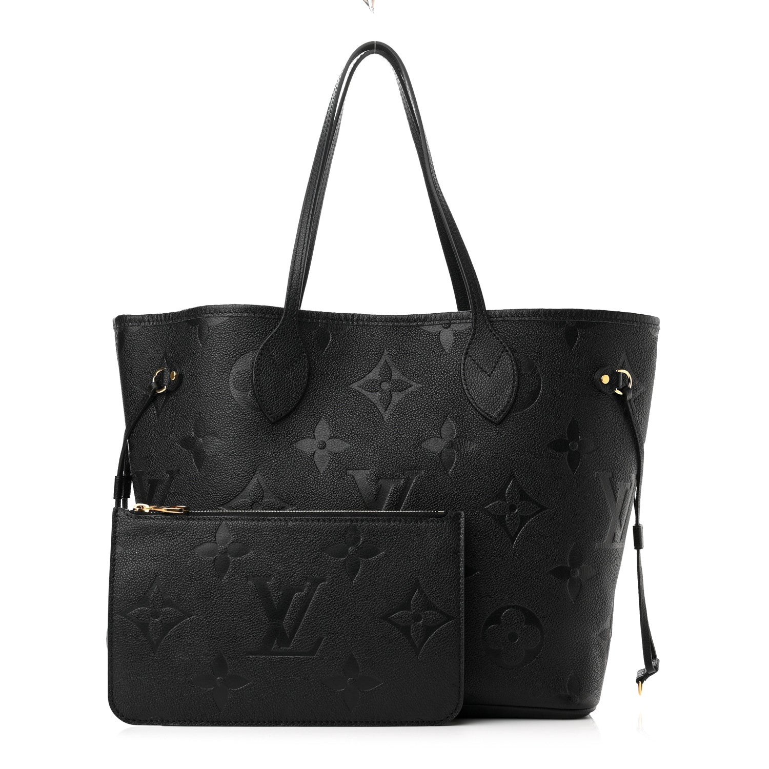 Louis Vuitton Empreinte Monogram Giant Neverfull MM Black 1 of 10
