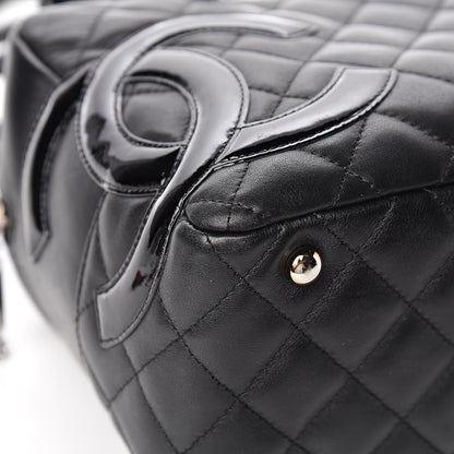 Chanel Calfskin Quilted Large Cambon Bowler Black 9 of 12