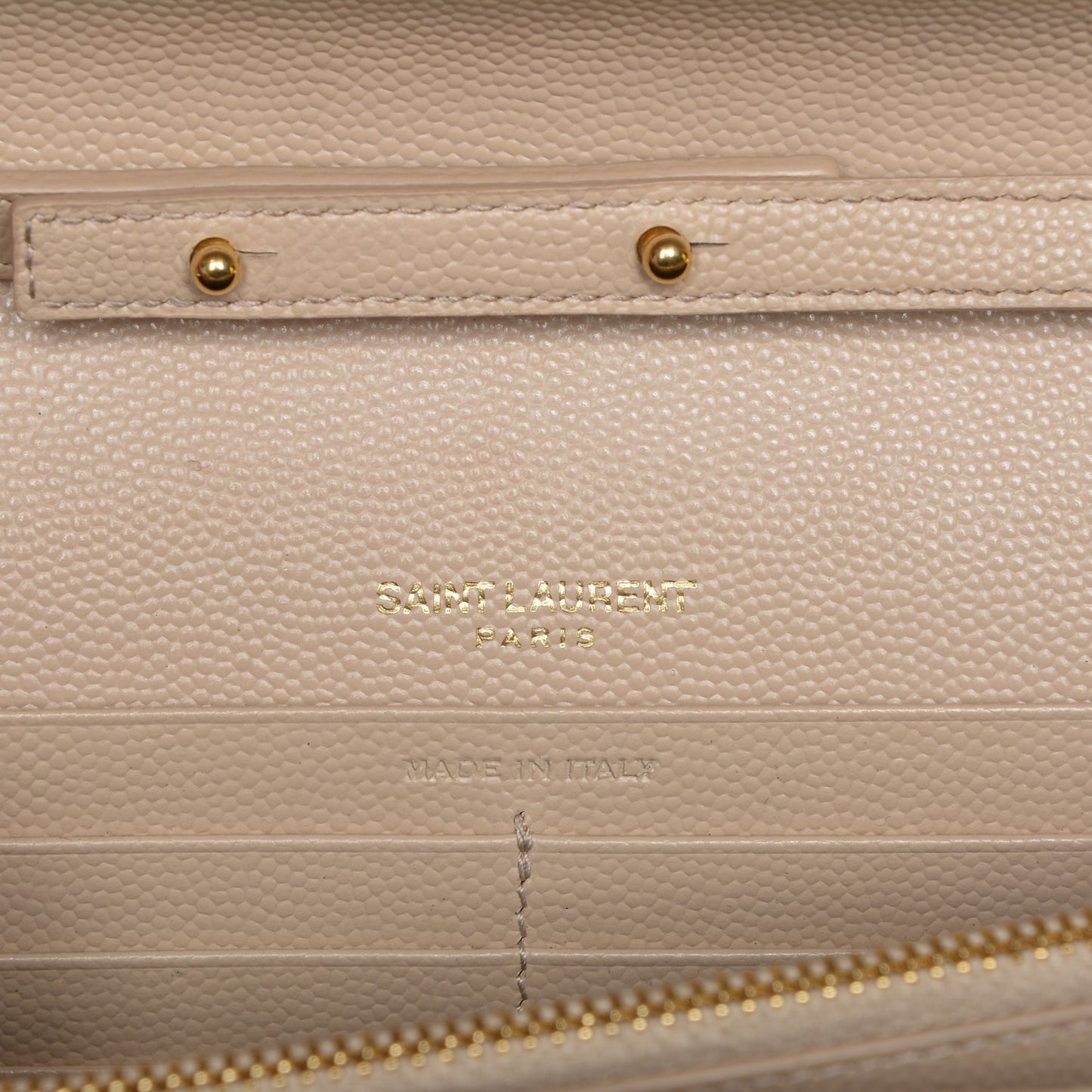 Grain De Poudre Matelasse Chevron Monogram Chain Wallet Nude Powder