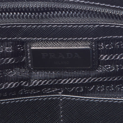 Prada Tessuto Nylon Saffiano Shopping Tote Black 8 of 8